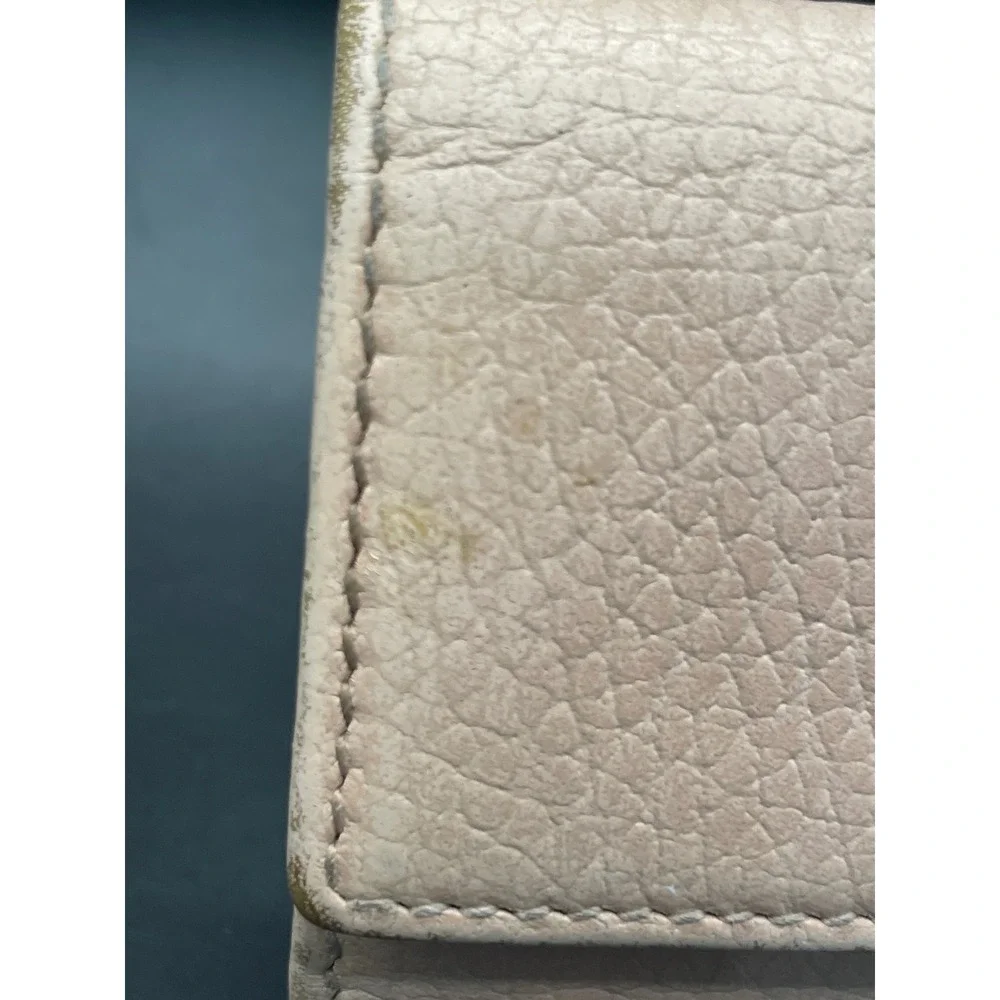 Gucci GG Marmont 6 Hook Key Case Dusty Pink Pebbled Leather Gold Hardware